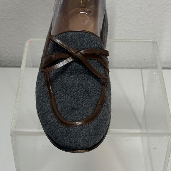 J. Crew Flannel Academy Loafers Gray and Brown Women's Loafers 7.5 - Picture 8 of 12